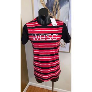 NWT Men's WESC Multi-stripe "Max Yarn" Tee